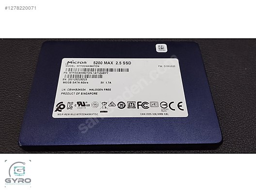 Micron 5200 MAX 960GB SATA 6Gbps 2.5'' SSD MTFDDAK960TDN