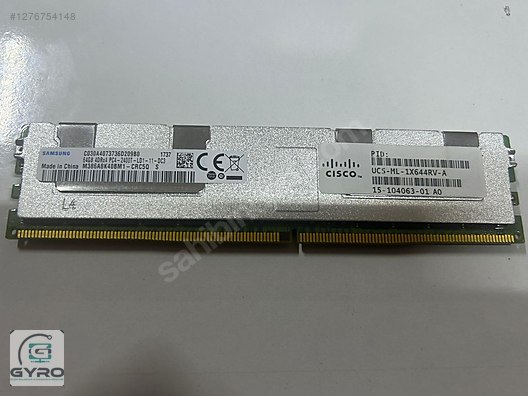 SAMSUNG 64GB 4DRX4 PC4-2400T-LD1-11-DC3